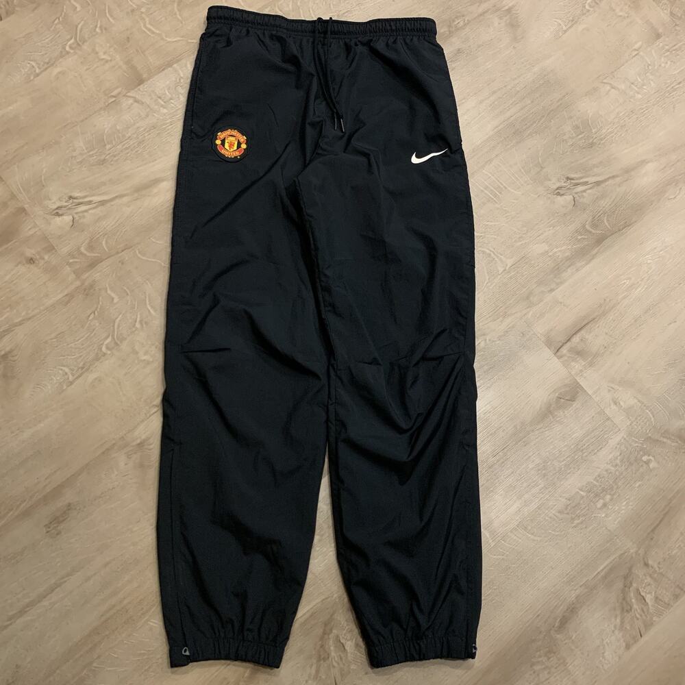 Vintage 00s Y2K Nike Manchester United Nylon Track Pants Men's Small Windbreaker